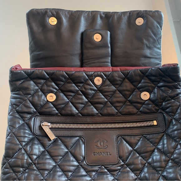 Authentic Chanel backpack black leather - Picture 10 of 15